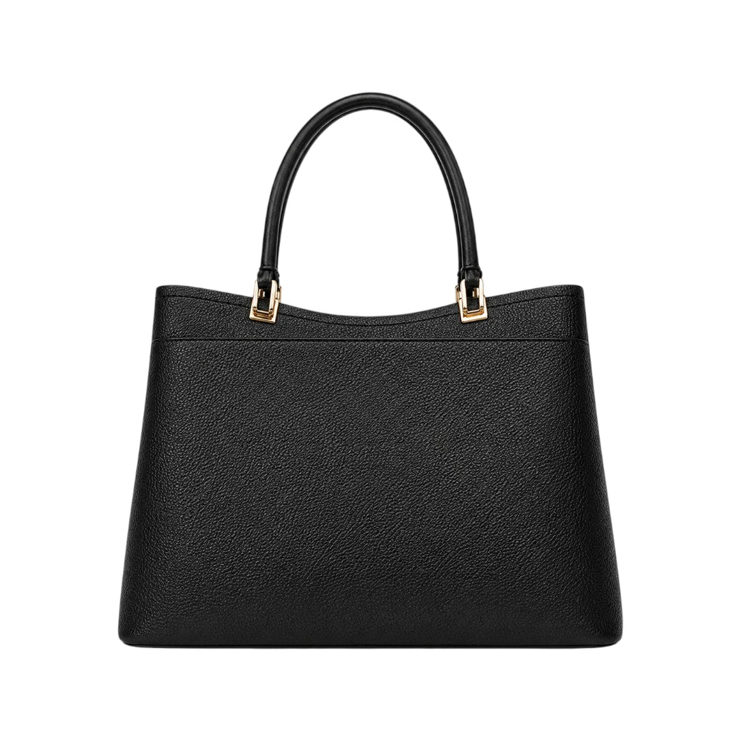 Warey Premium Black Leather Handbag