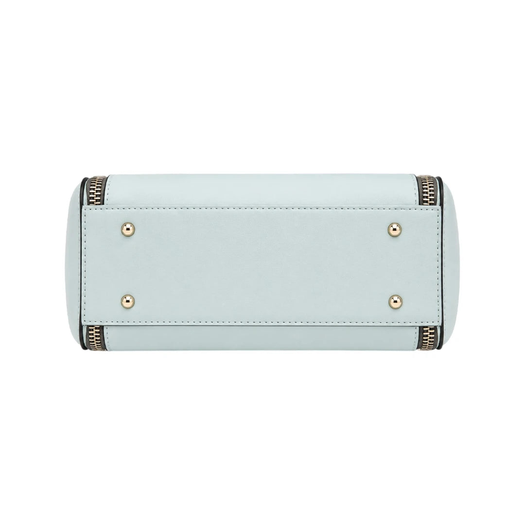 Warey Premium Light Blue Leather Handbag