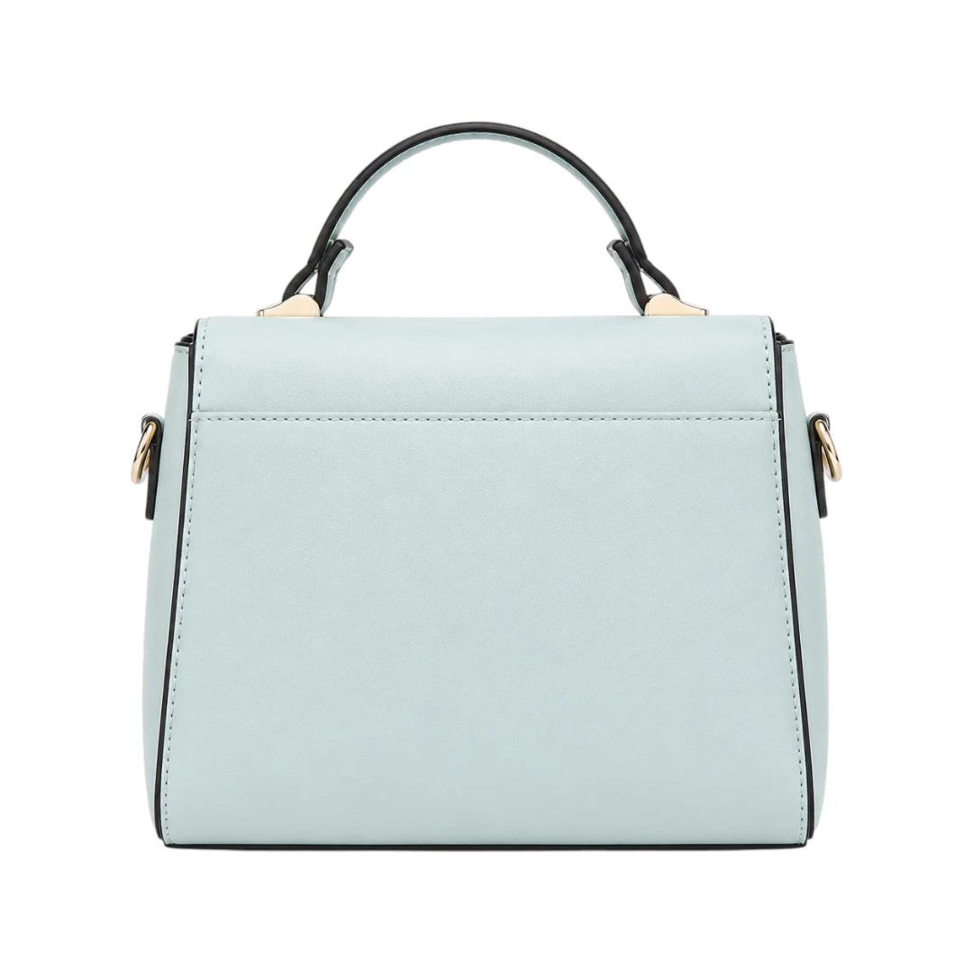 Warey Premium Light Blue Leather Handbag