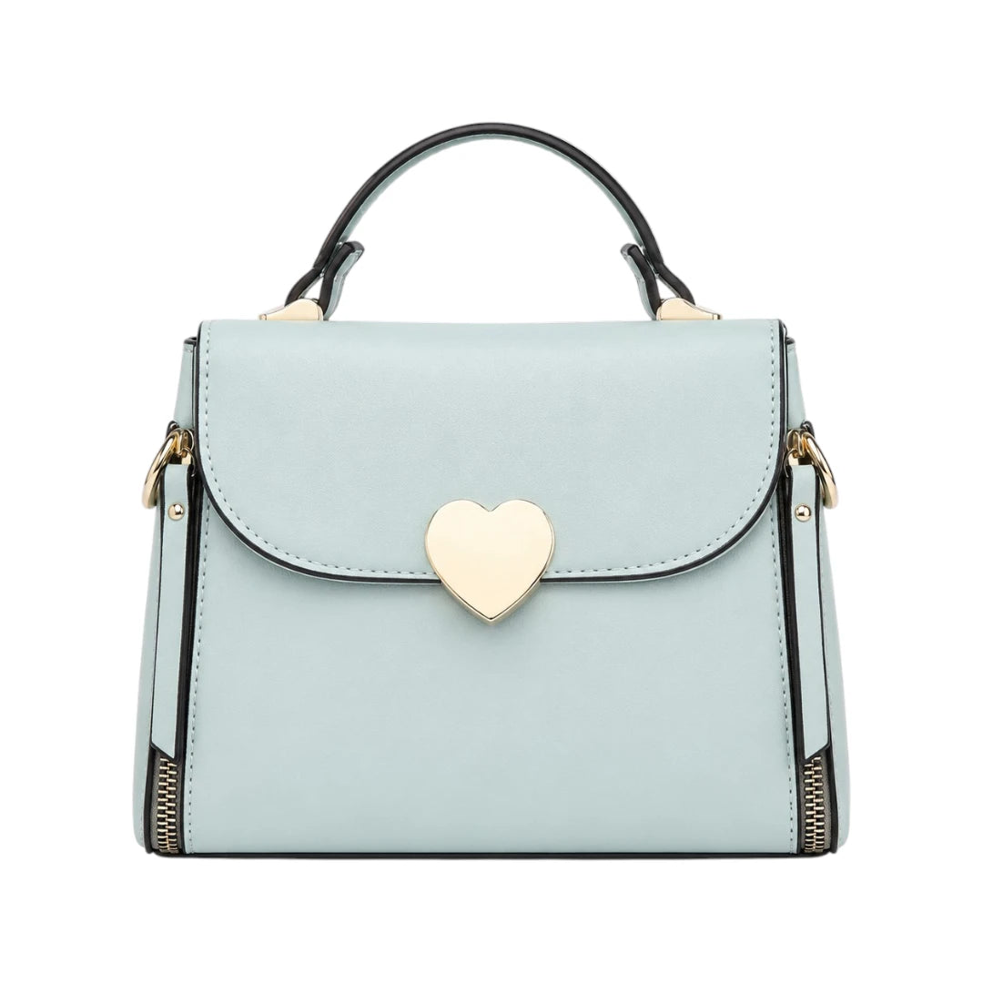Warey Premium Light Blue Leather Handbag