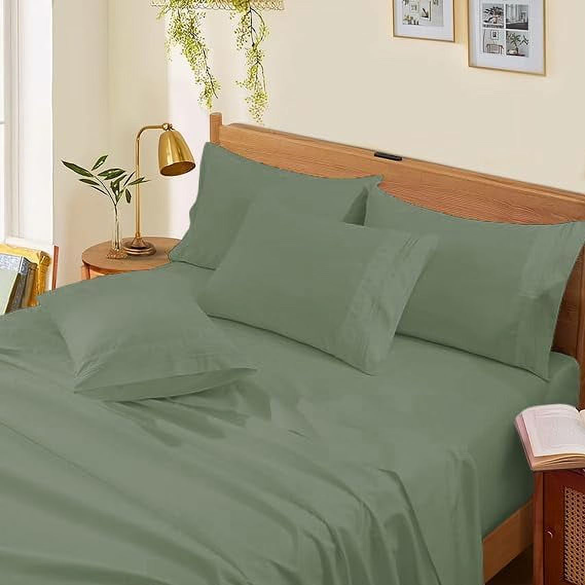 1000 Thread Count 4-Piece 100% Egyptian Cotton Bed Sheets Luxury Hotel Sheets Fits Mattress Upto 21" Deep Pocket, Twin XL Size - Burgundy Solid