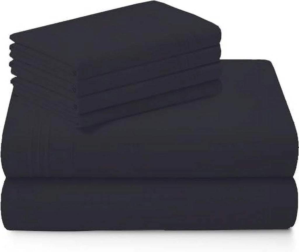 1000 Thread Count 4-Piece 100% Egyptian Cotton Bed Sheets Luxury Hotel Sheets Fits Mattress Upto 21" Deep Pocket, Twin XL Size - Burgundy Solid
