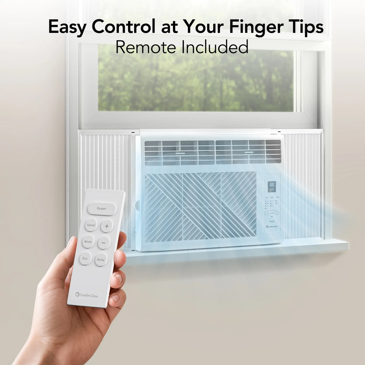 Comfort Zone 5,000 BTU Window Mounted Room Air Conditioner
