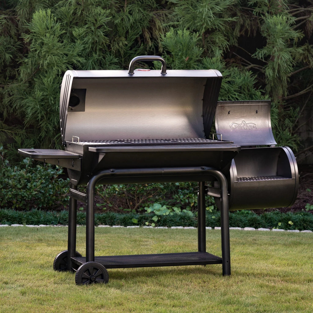 Char-Griller Smokin�?Outlaw Charcoal Grill and Offset Smoker
