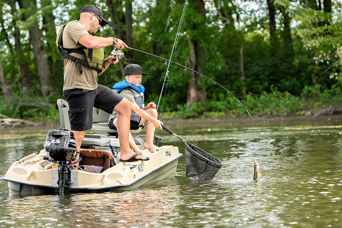 Pelican Bass Raider Boat - 2 person Fishing Boat - 10 ft