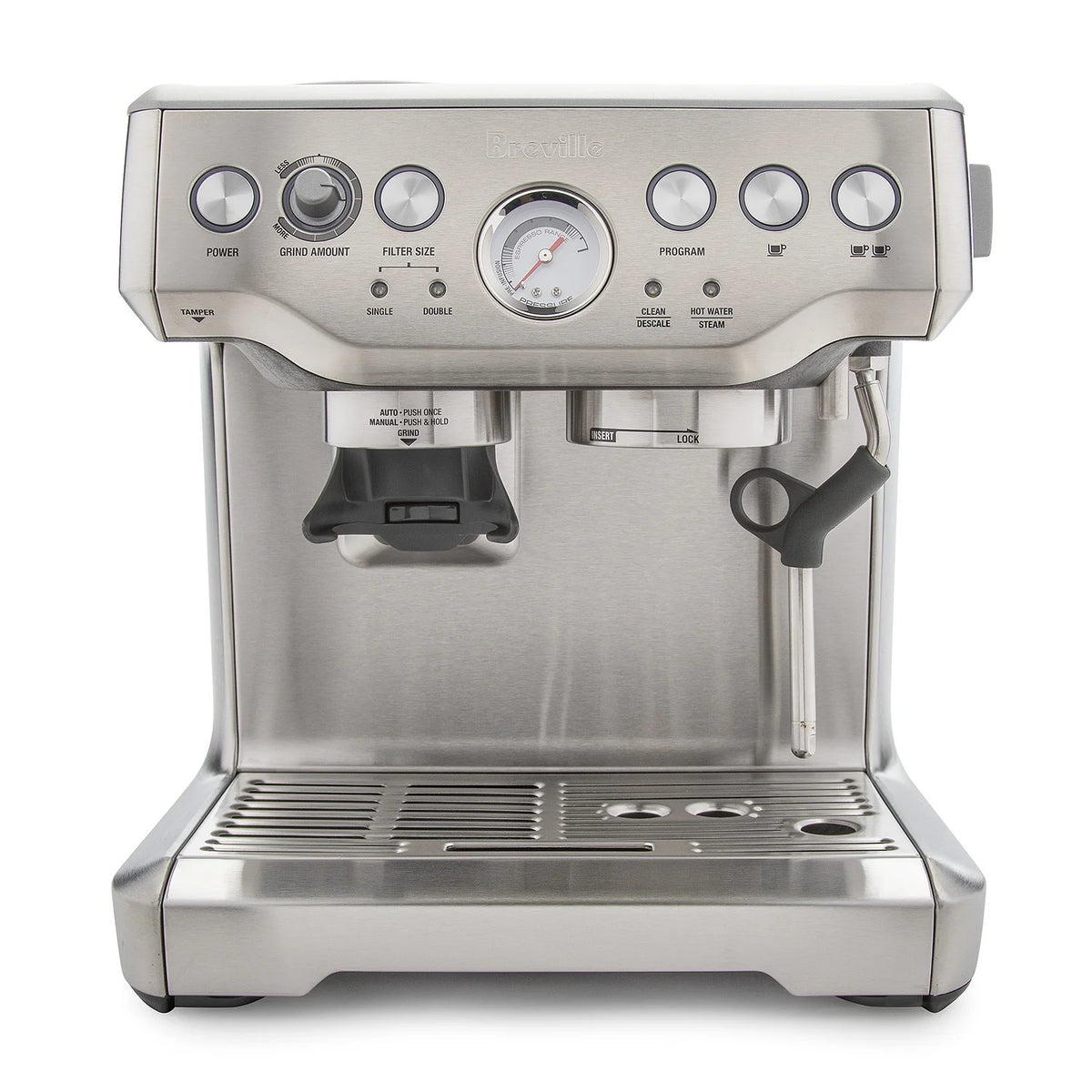 Breville BES870XL the Barista Express - Coffee machine with cappuccinatore - 15 bar - stainless steel