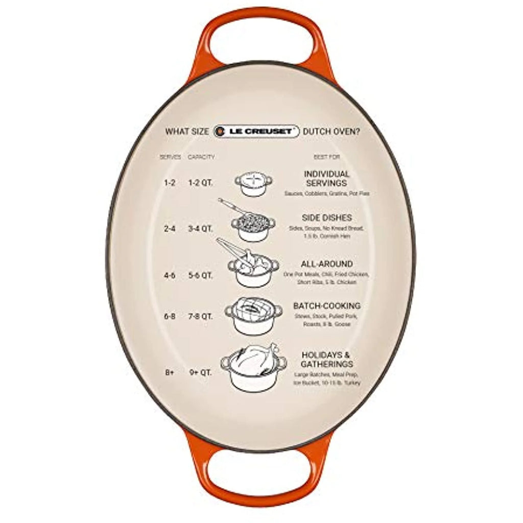 Le Creuset Enameled Cast Iron Signature Oval Dutch Oven, 5 qt. , Cerise