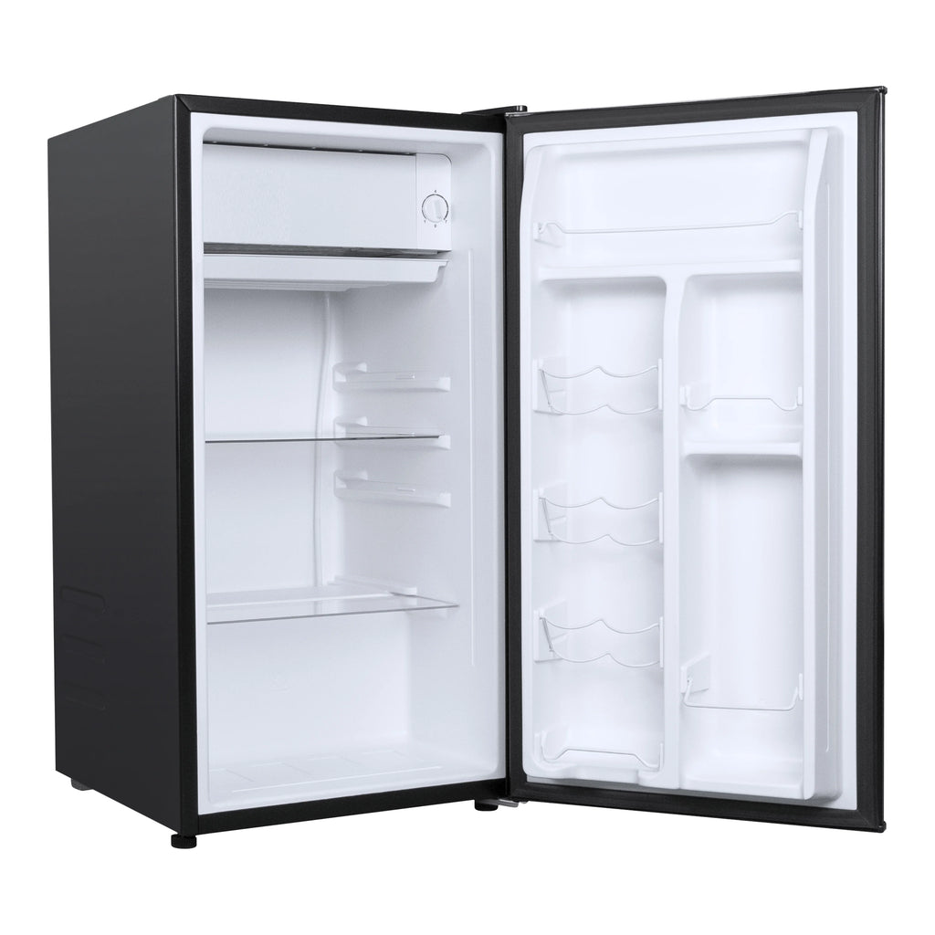 Galanz 3.3 Cu ft One Door Mini Fridge, Black Estar, New