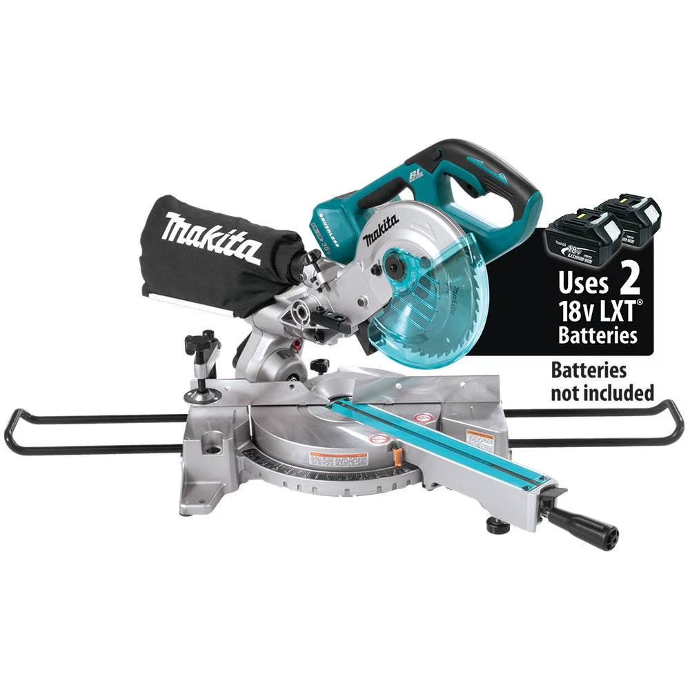 Makita XSL02Z X2 LXT Brushless Cordless 7.5-inch Dual Slide Compound Miter Saw
