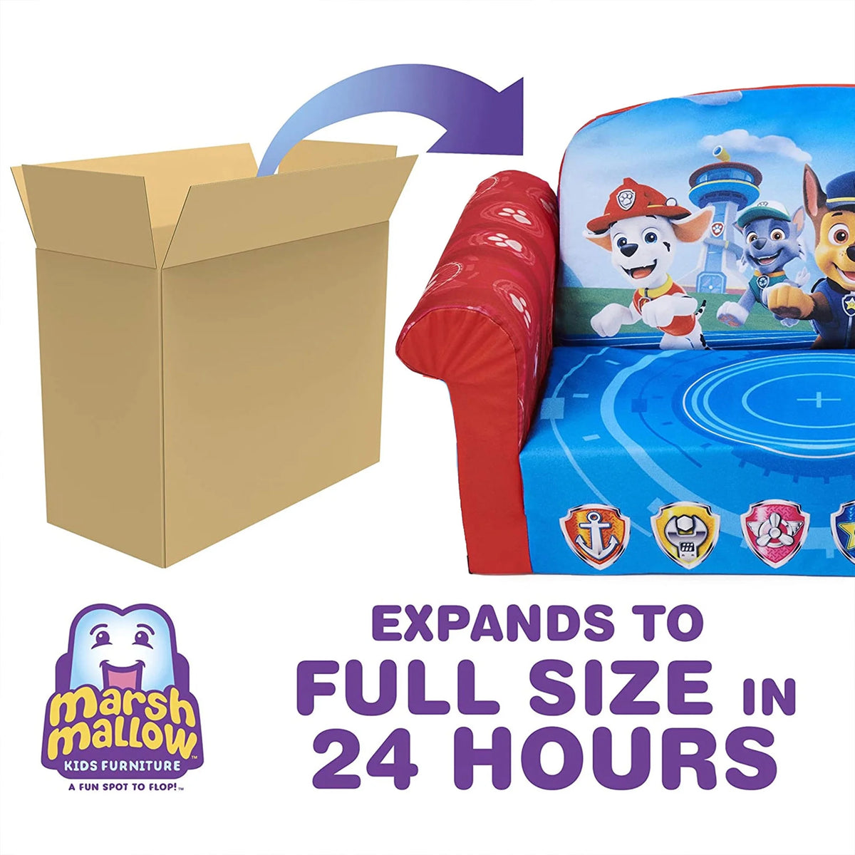 Marshmallow Furniture 2 Pack 2-in-1 Flip Open Foam Sofa Bed, Toy Story 4