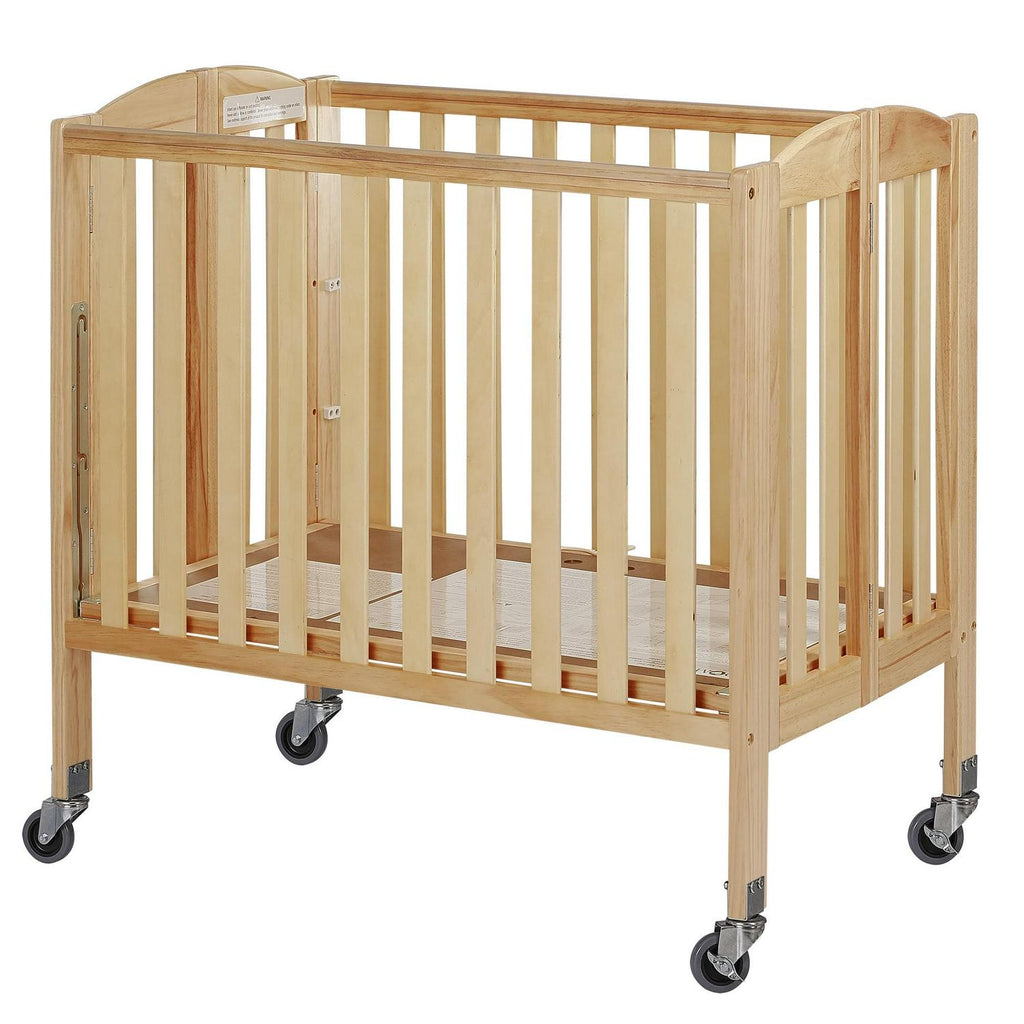 Dream On Me Birch 3-in-1 Folding Portable Mini Crib. Natural