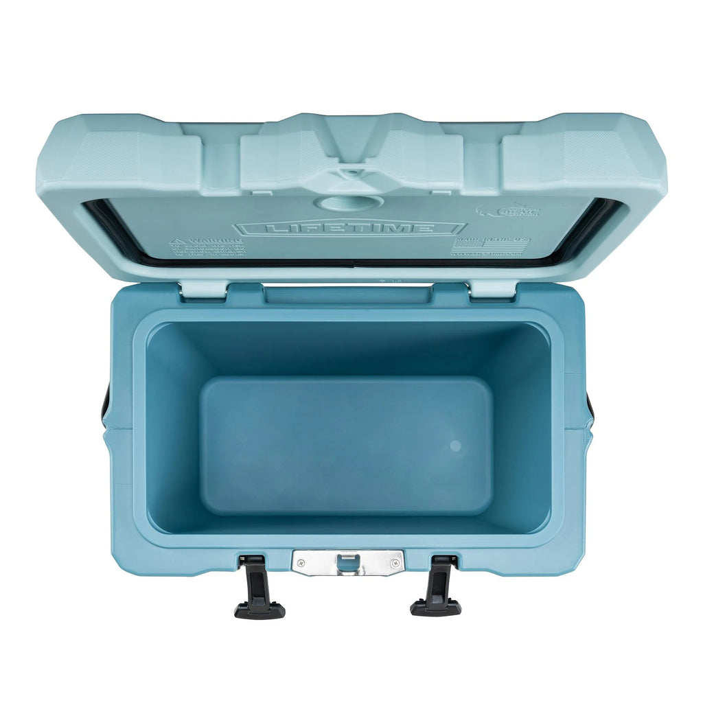 Lifetime 28 qt Bear-Resistant Camping Cooler, Premium High Performance, Ice Retention, Hard Cooler, 20 Can Capacity, Boulder Gray (91289)