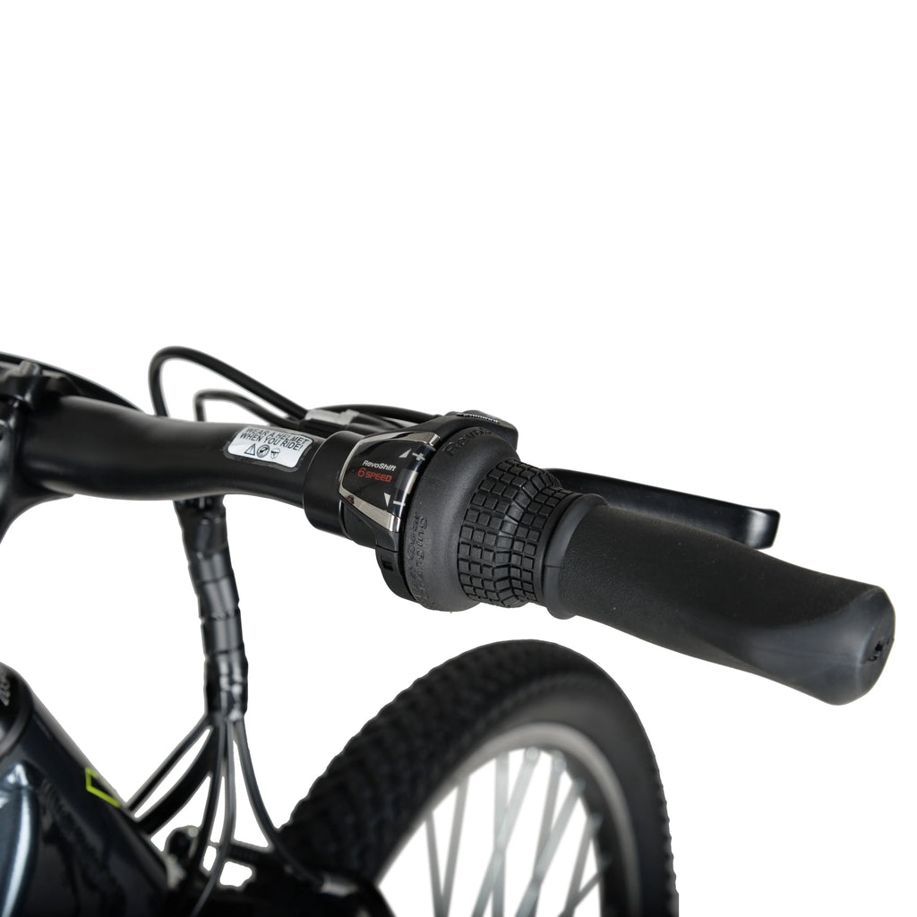 Hyper Bicycles 26" 36V Electric Mountain Bike for Adults, Pedal-Assist, 250W E-Bike Motor, Black