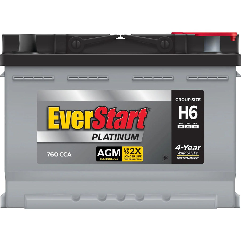 EverStart Platinum BOXED AGM Automotive Battery, Group Size H6 12 Volt, 760 CCA