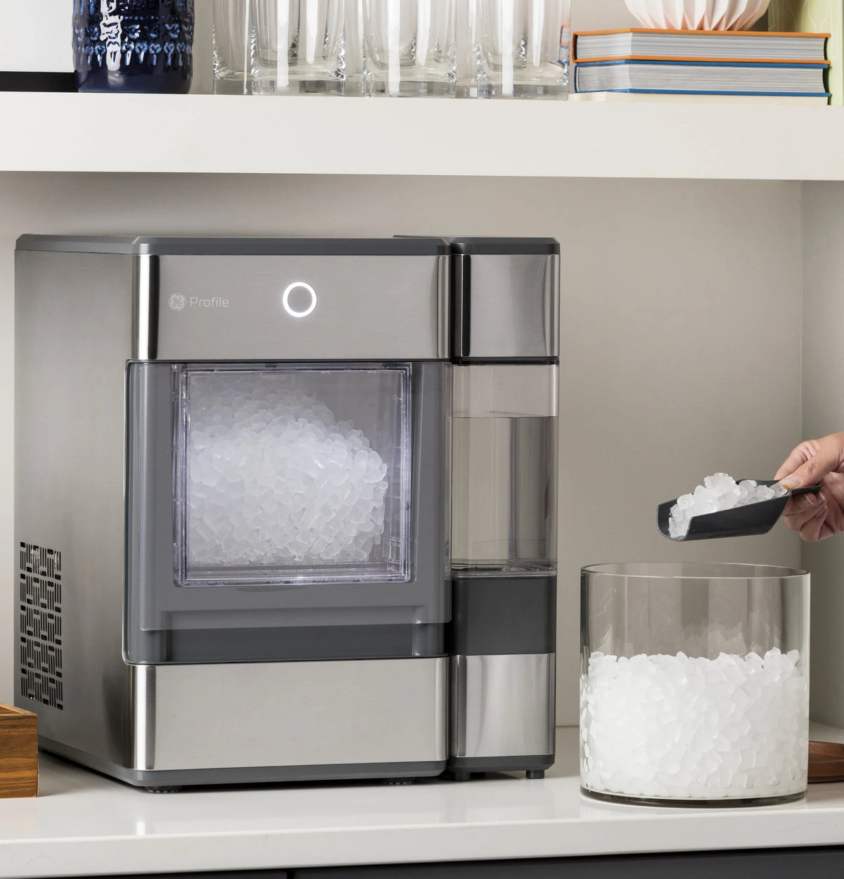 GE Profile�?Opal�?Nugget Ice Maker with Side Tank, Countertop Icemaker, Stainless Steel