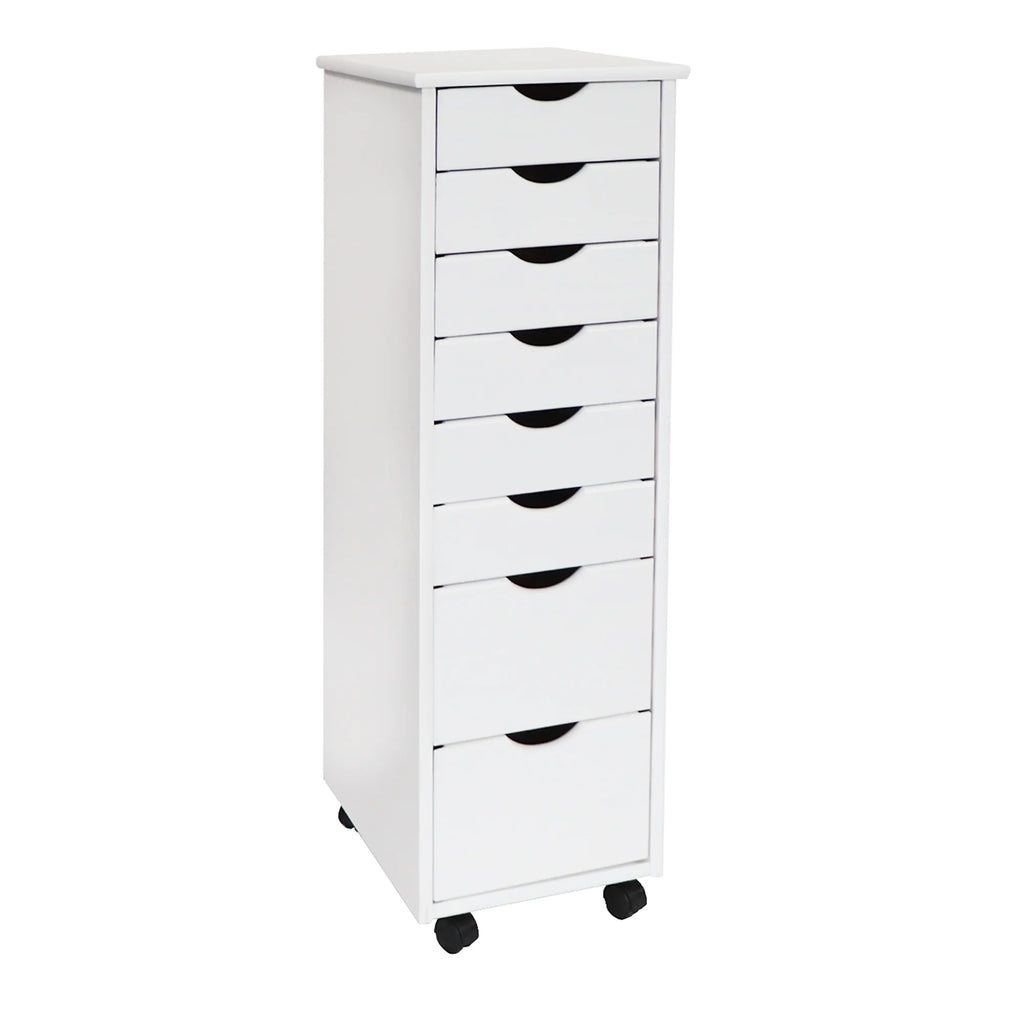 Adeptus Solid Wood 6+2 Drawer Roll Cart