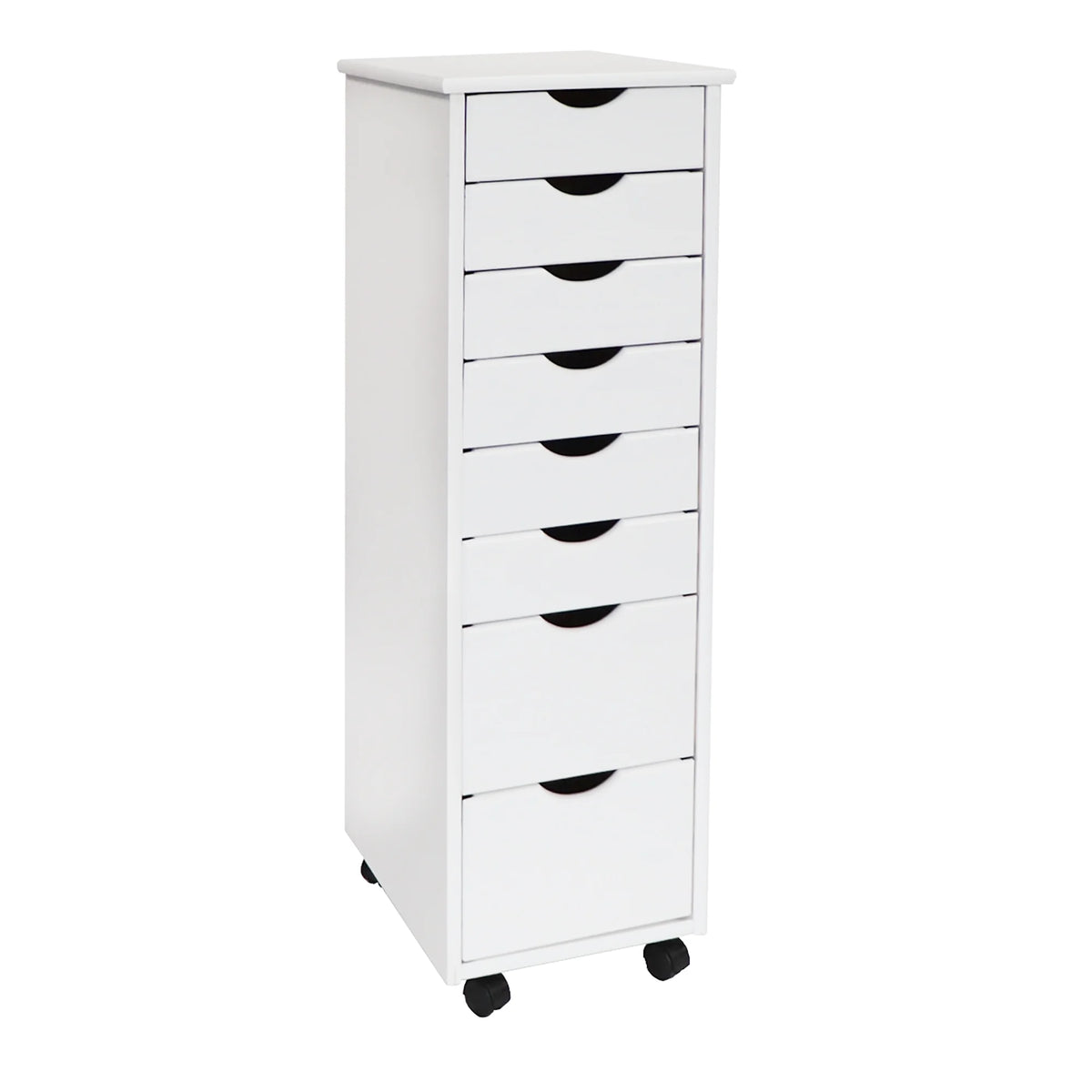 Adeptus Solid Wood 6+2 Drawer Roll Cart