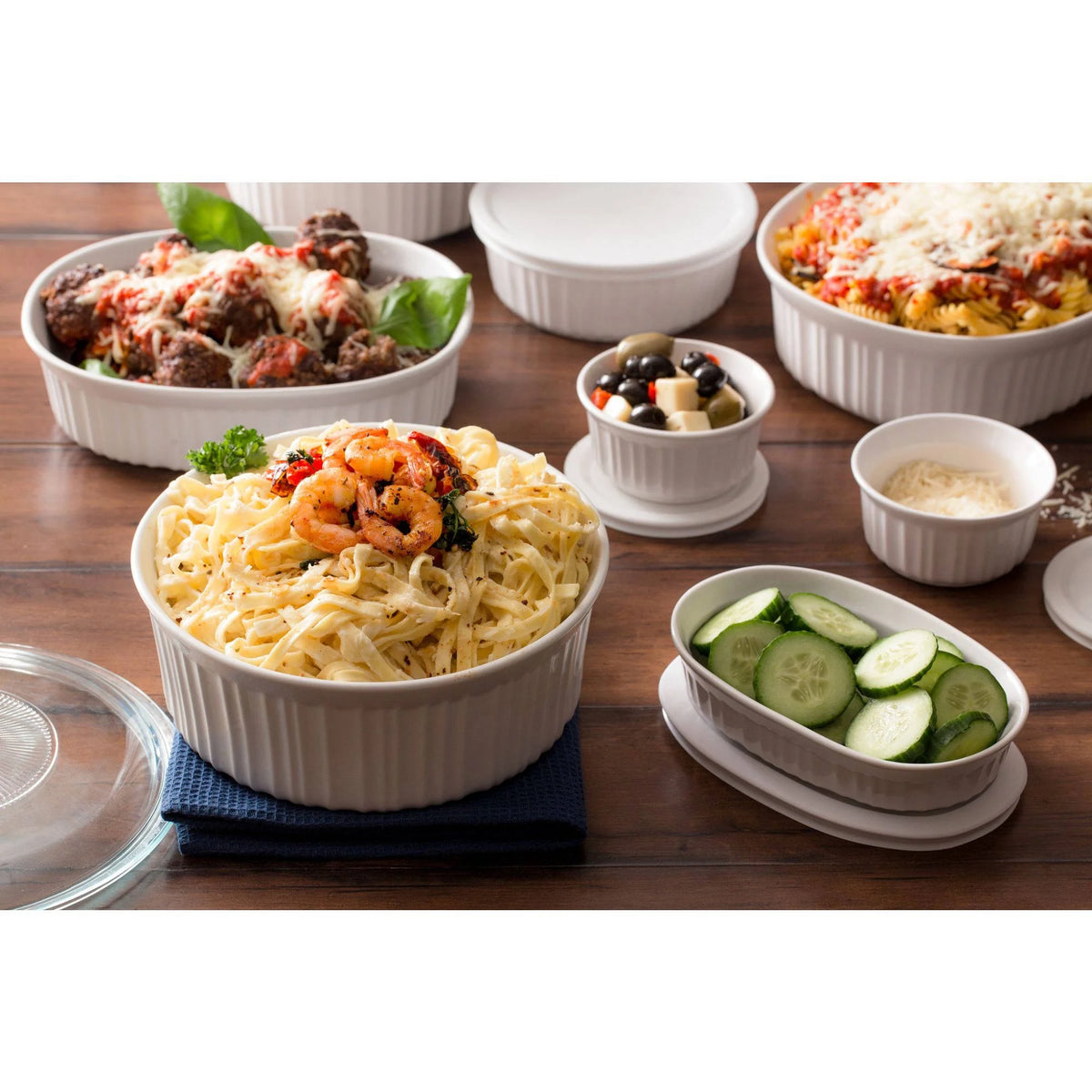 CorningWare French White 20-piece Bakeware Set