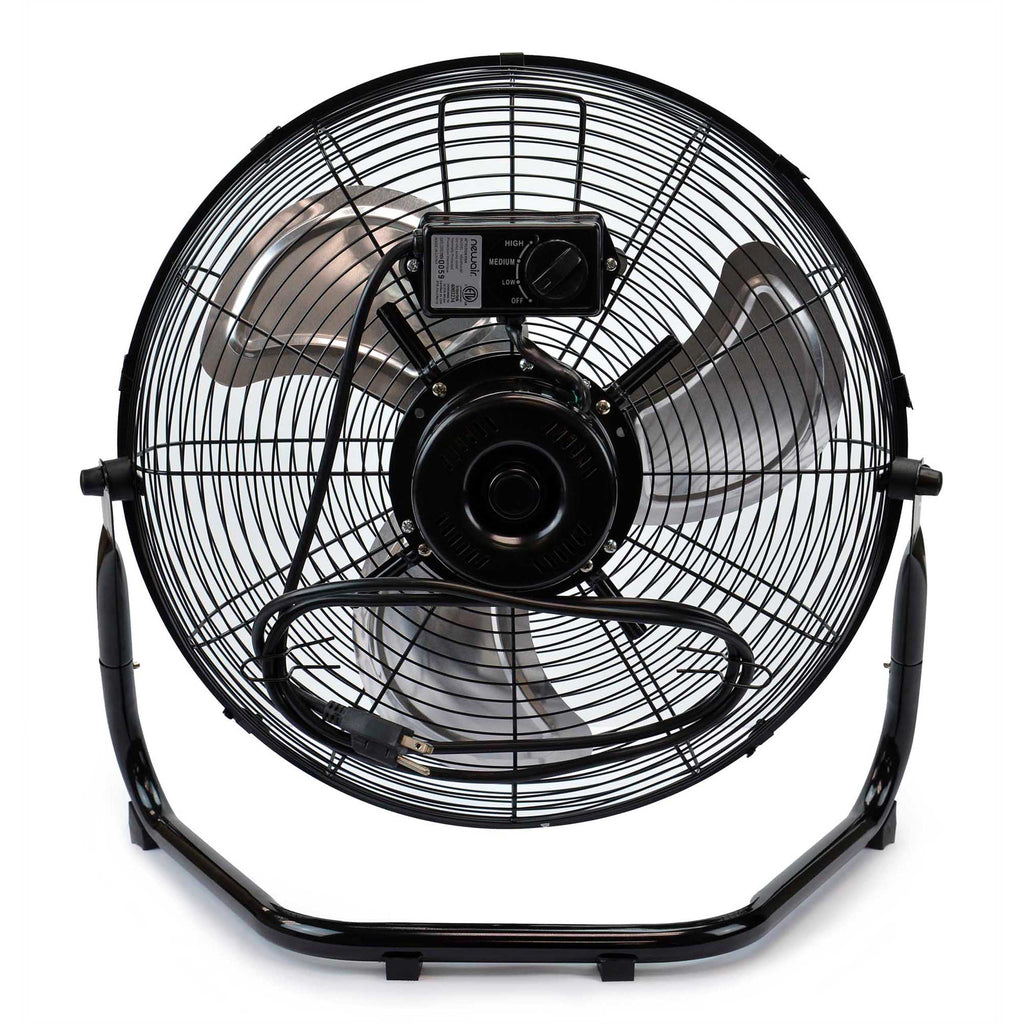 Newair 18" High-Velocity Industrial Floor Fan, Heavy Duty Metal Fan, Adjustable Tilt and 3 Speeds up to 4012 CFM, Rotatory Switch