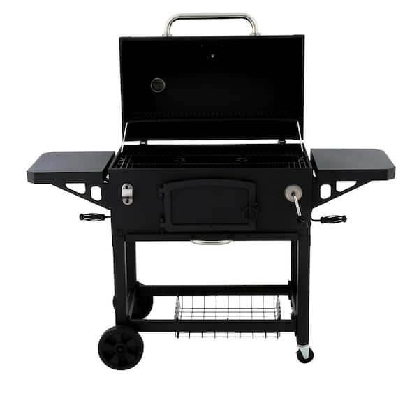 Heavy-Duty Extra-Large Charcoal Grill in Black
