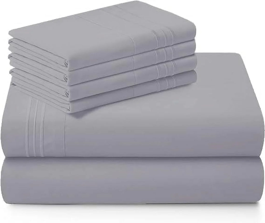 1000 Thread Count 4-Piece 100% Egyptian Cotton Bed Sheets Luxury Hotel Sheets Fits Mattress Upto 21" Deep Pocket, Twin XL Size - Burgundy Solid