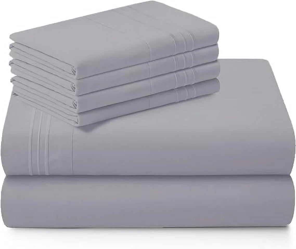 1000 Thread Count 4-Piece 100% Egyptian Cotton Bed Sheets Luxury Hotel Sheets Fits Mattress Upto 21" Deep Pocket, Twin XL Size - Burgundy Solid