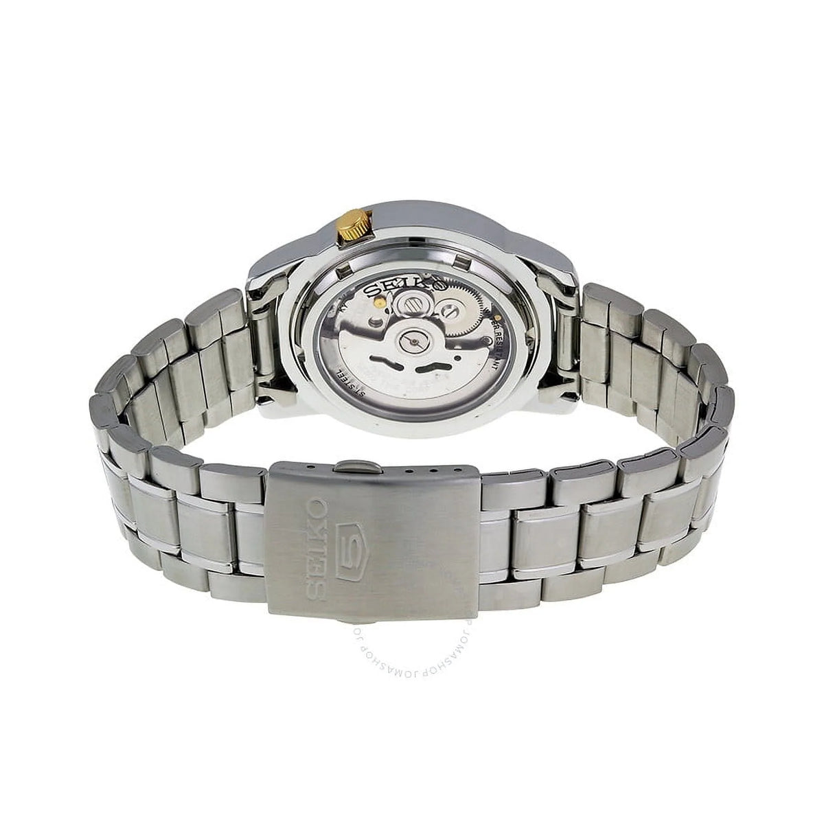 Seiko 5 Automatic Black Arabic Dial Stainless Steel Men's Watch SNK063J5