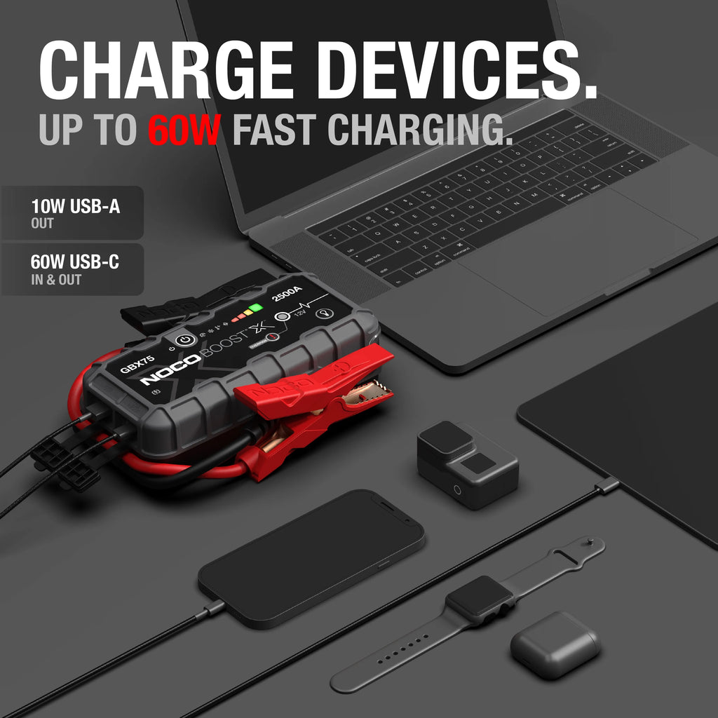 NOCO Boost X GBX75: 2500A 12V UltraSafe Portable Lithium Jump Starter