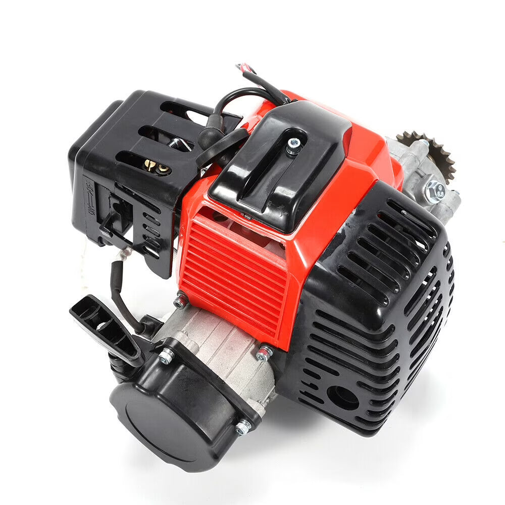 ANQIDI 49CC 2 Stroke Engine Single Cylinder Air-Cooled Motor for Gas Scooters, Pocket Bikes, Mini Choppers