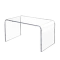 VDGPWA 32" Rectangle Waterfall Coffee Table, 0.6" Thick All Acrylic, Clear