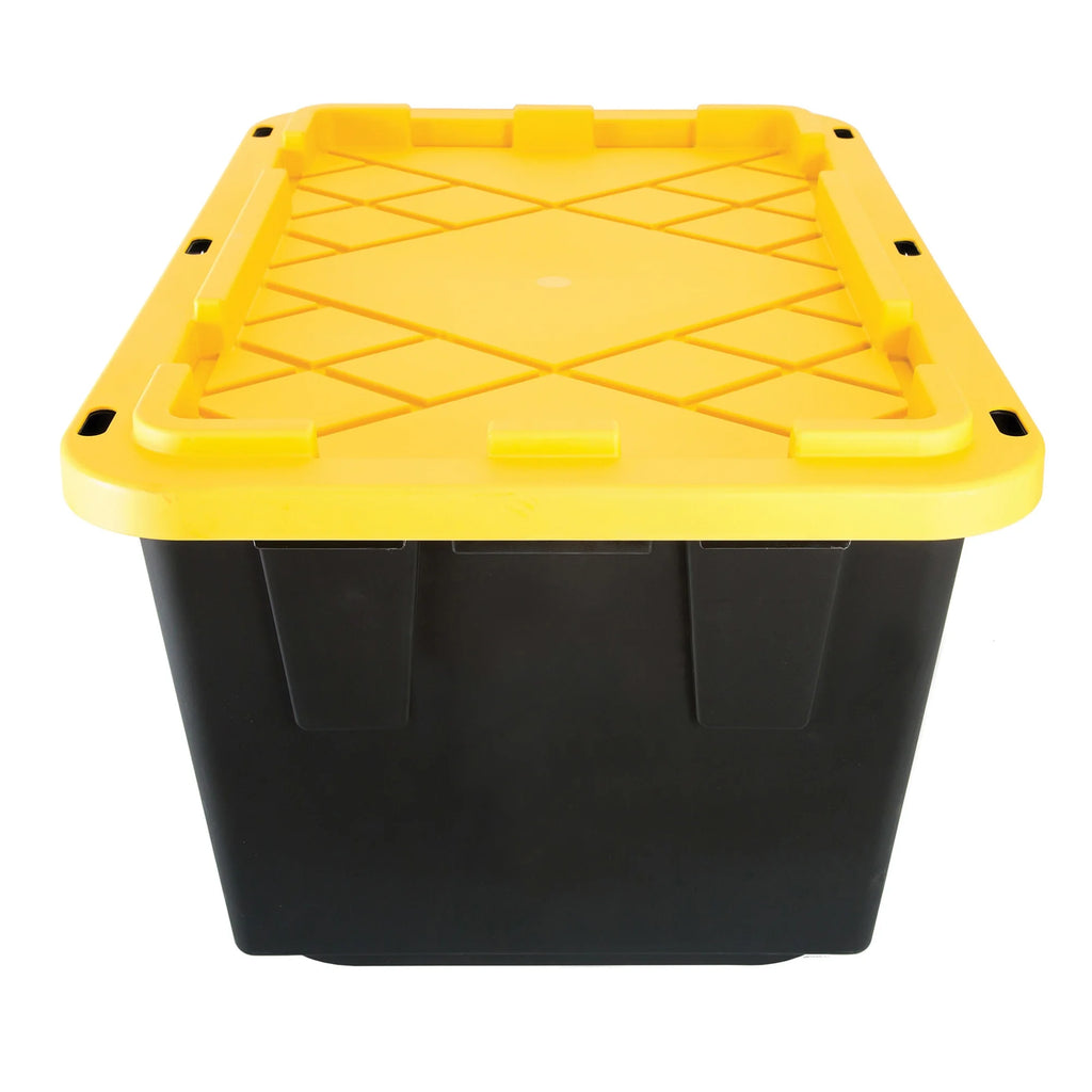 Greenmade 4 Pack Heavy-Duty Plastic Storage Boxes with Lids, 27 Gallon (4)