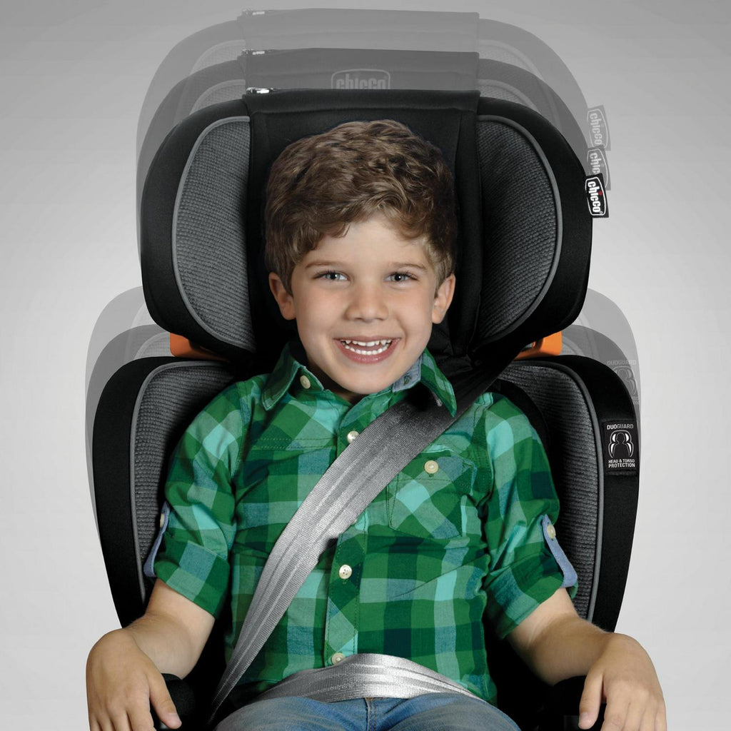 Chicco KidFit Zip Plus 2-in-1 Belt Positioning Booster Car Seat - Taurus (Black/Grey). New