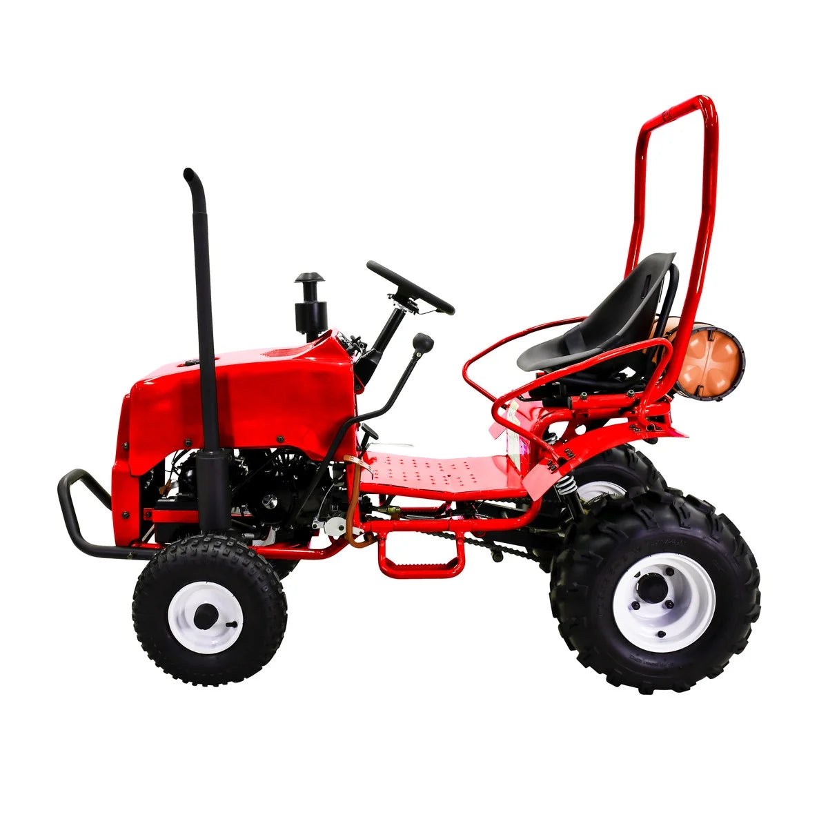 Massimo Mini Tractor 110cc 2WD Gas Go Kart �C Kids & Youth Ride-On Utility Vehicle �C Green