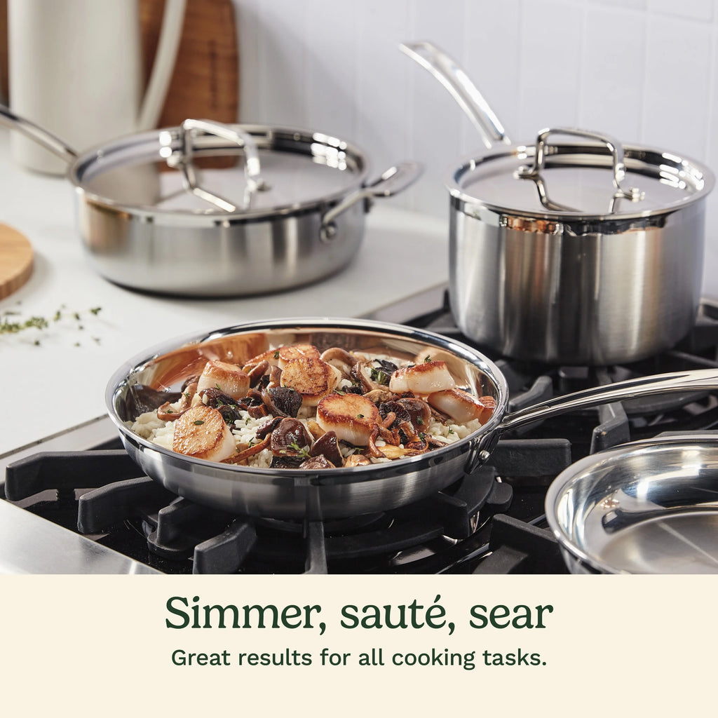 Cuisinart MultiClad Pro Triple Ply 12-Piece Stainless Steel Cookware Set