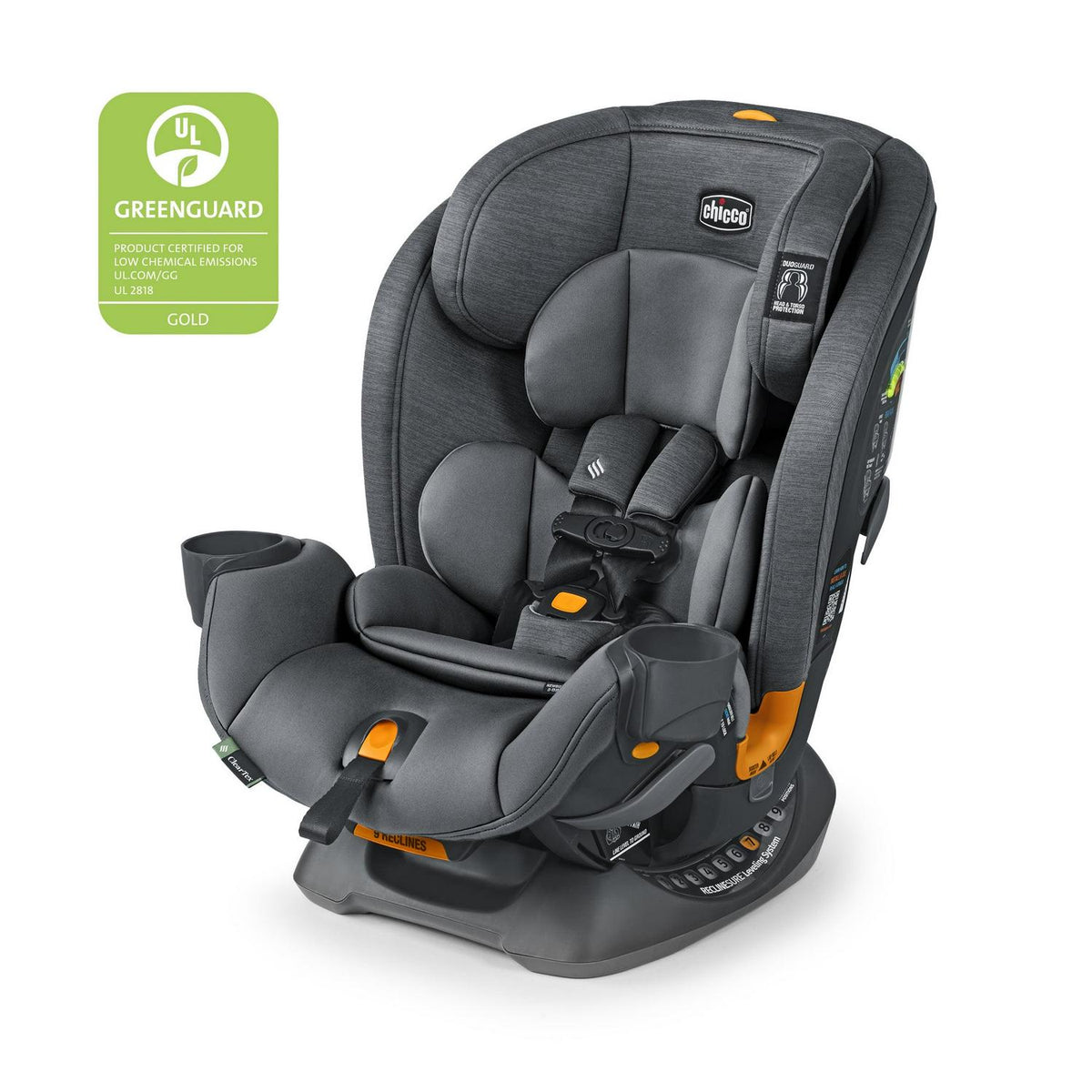 Chicco OneFit ClearTex All-in-One Car Seat - Slate (Grey). New