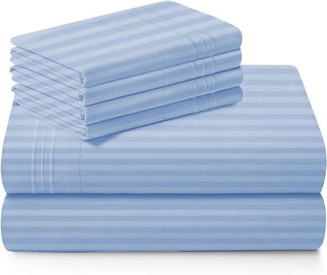 1000 Thread Count 4-Piece 100% Egyptian Cotton Bed Sheets Luxury Hotel Sheets Fits Mattress Upto 21" Deep Pocket, Twin XL Size - Burgundy Solid