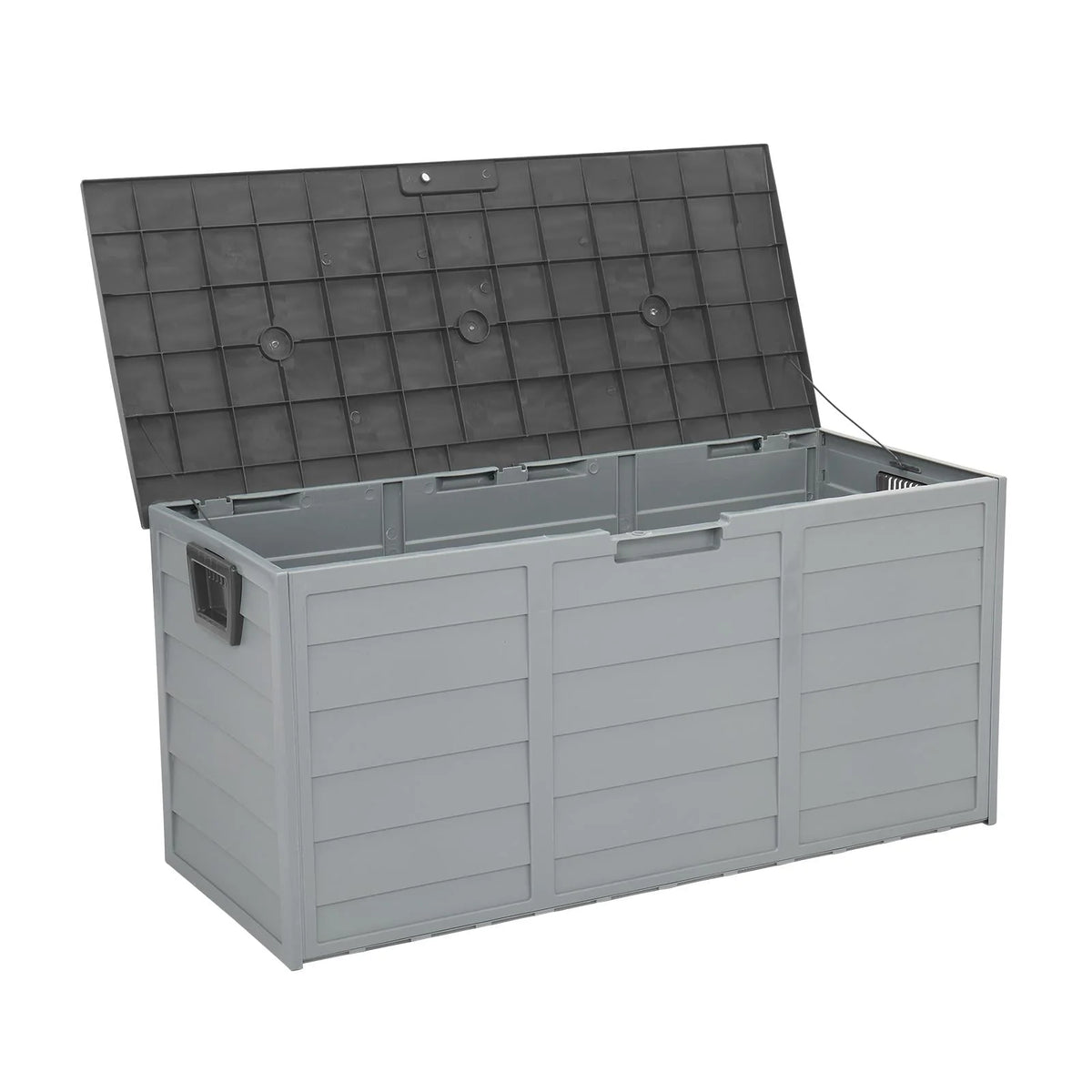 Ktaxon 75gal Outdoor Garden Resin Storage Deck Box Tools Black