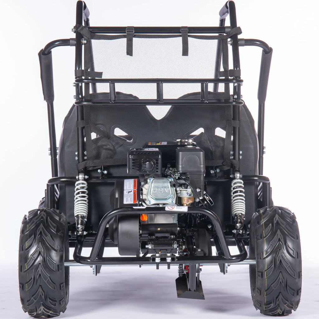 MotoTec Mud XL 212cc 2 Seat Go Kart Full Suspension Blue