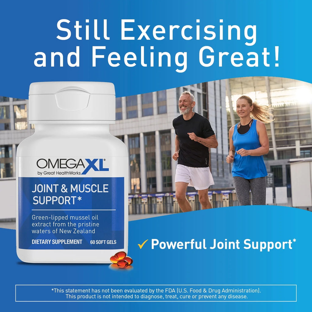 OmegaXL, Supplement Green-Lipped Mussel Oil - 60 Softgels