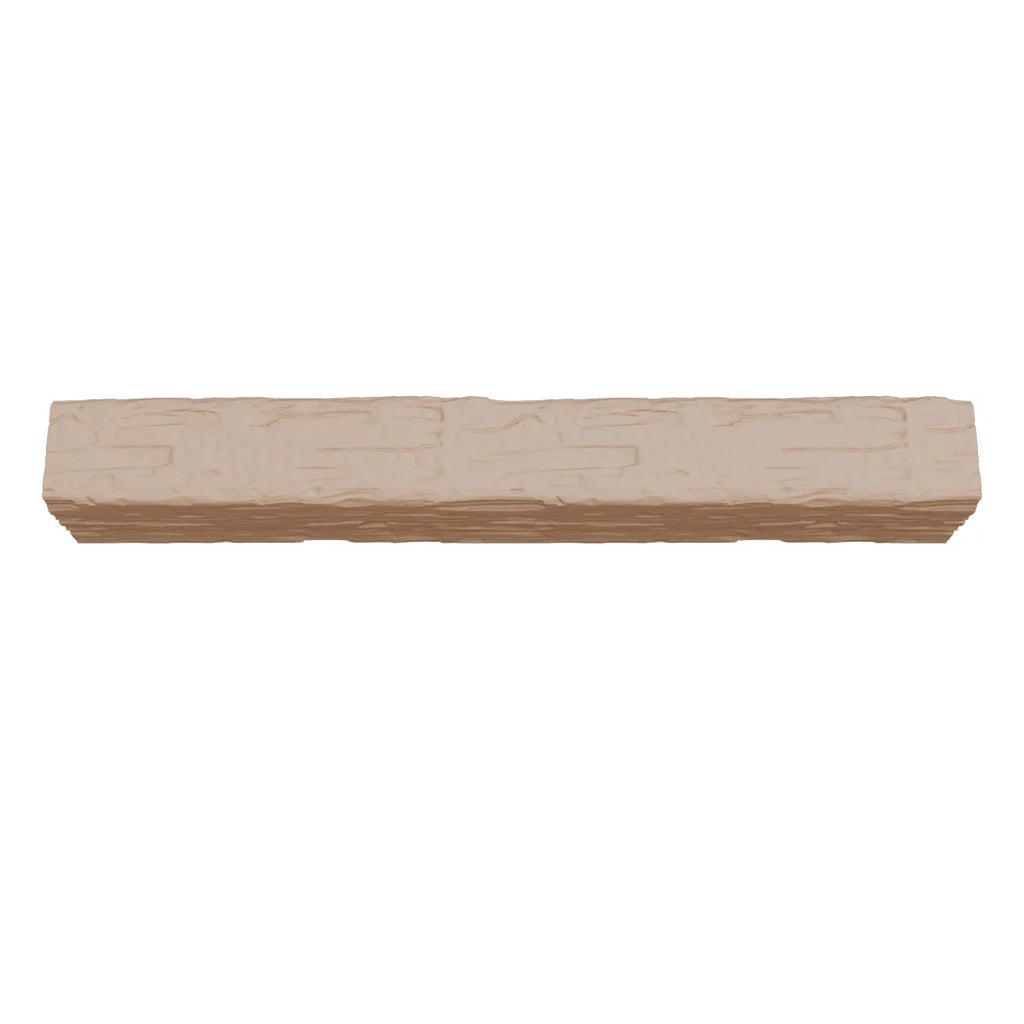 Ekena Millwork 3 1/2"W x 3 1/2"H x 120"L 3-Sided (U-Beam) Salvaged Timber HeritageTimber Faux Wood Ceiling Beam, Kona Brown