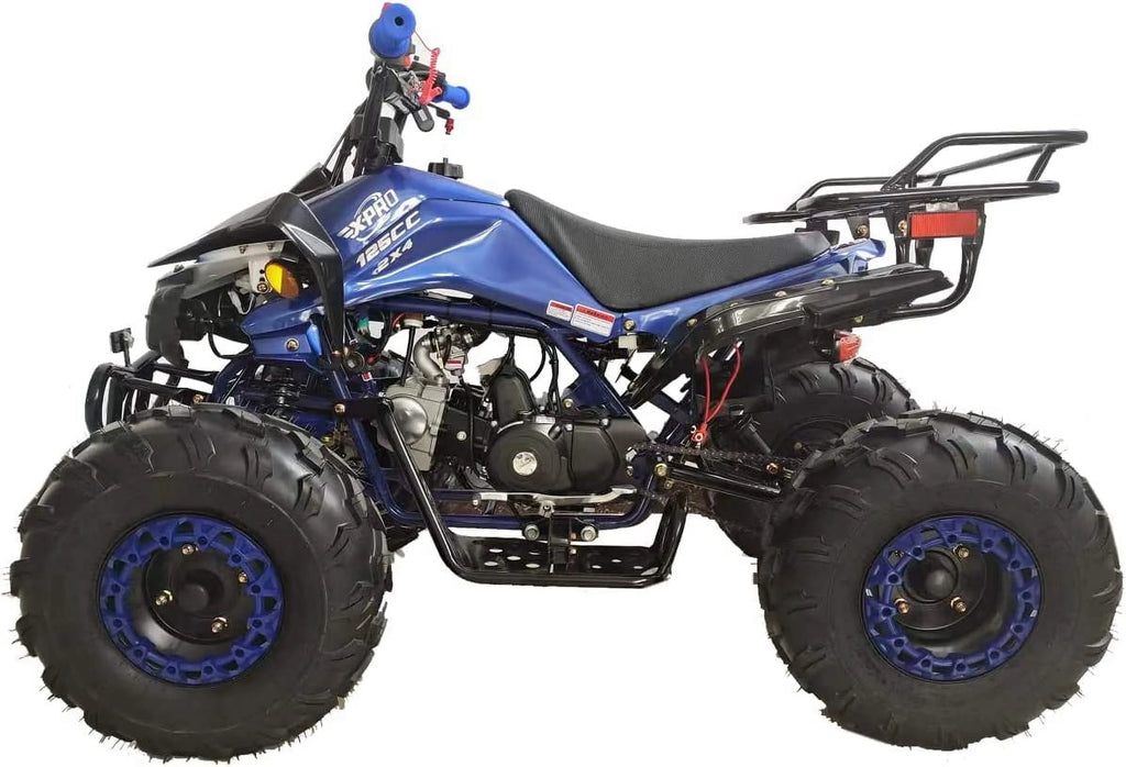 X-Pro Brand New Blast 125cc ATV with Automatic Transmission Reverse LED Headlights Big 19"/18" Tires