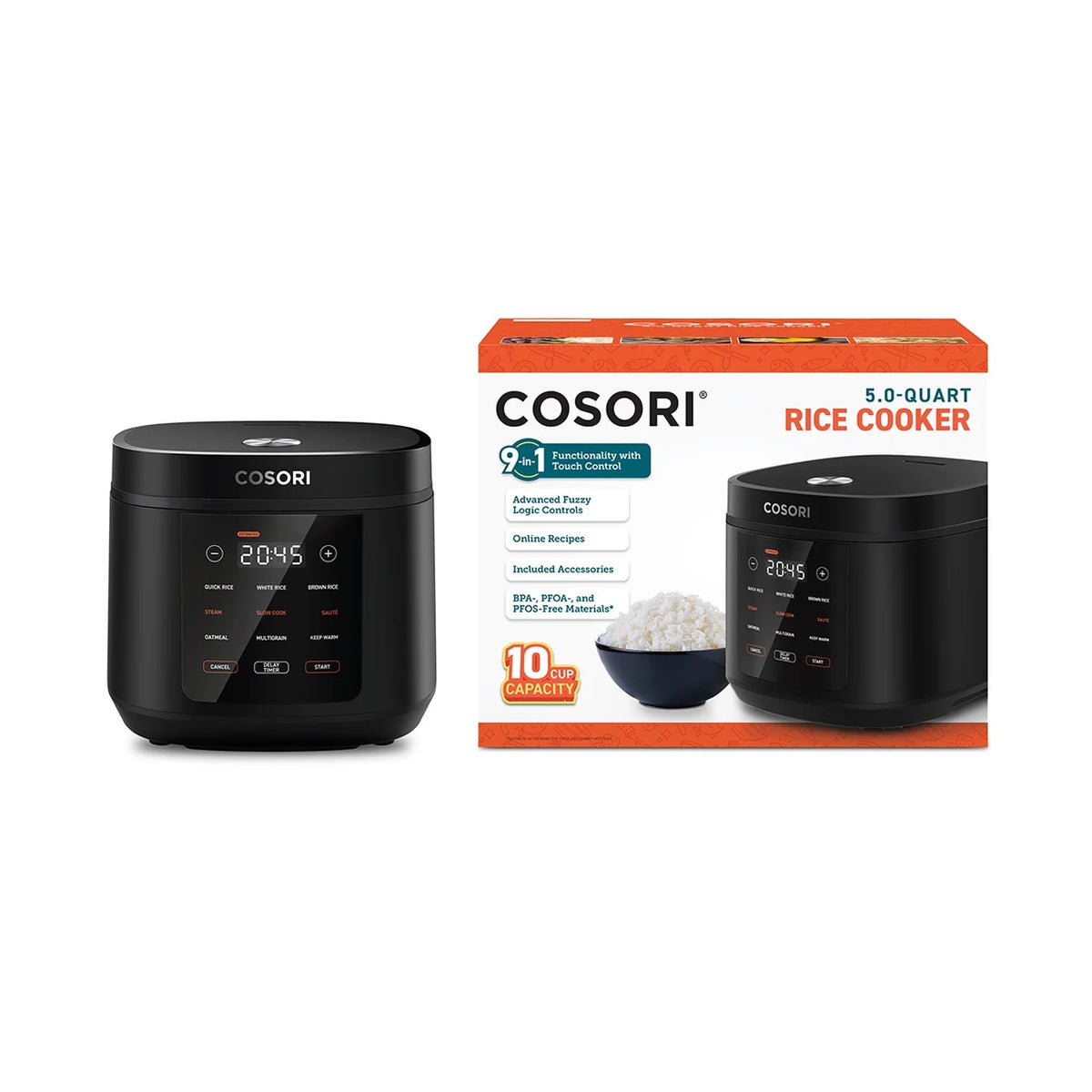 Cosori Rice Cooker with Ceramic Coating 5.0 Quart