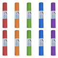 Hello Fit Bulk Yoga Mats, 10-Pack – 68" x 24", 4mm Thick, Non-Slip & Non-Toxic – Ideal for Schools, Studios & Gyms, Assorted