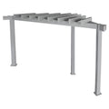 Sojag Rustproof Aluminum Frame Pergola, PVC-Coated Canopy for UV Protection, Contemporary Design for Garden or Yard, 10' x 10', Lima Grey