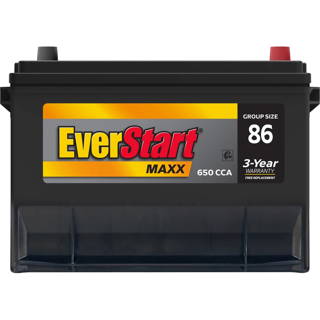 EverStart Maxx Lead Acid Automotive Battery, Group Size 86 12 Volt, 650 CCA