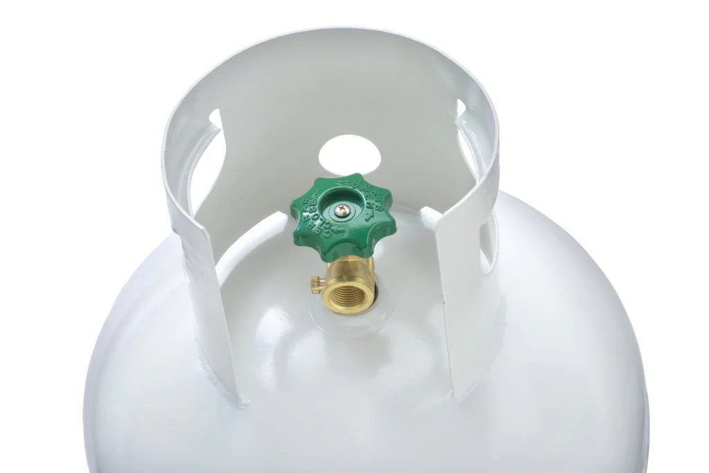 Flame King 100 lb Steel Propane  Tank Cylinder POL Valve (Ships Empty)