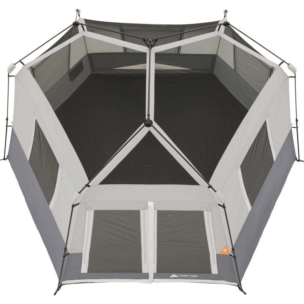 Ozark Trail 15' x 13' 8-Person Instant Hexagon Cabin Tent, 36.04 lbs