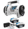 HART 20V Dual Function Inflator with 2-Pack 4AH Battery Kit Bundle