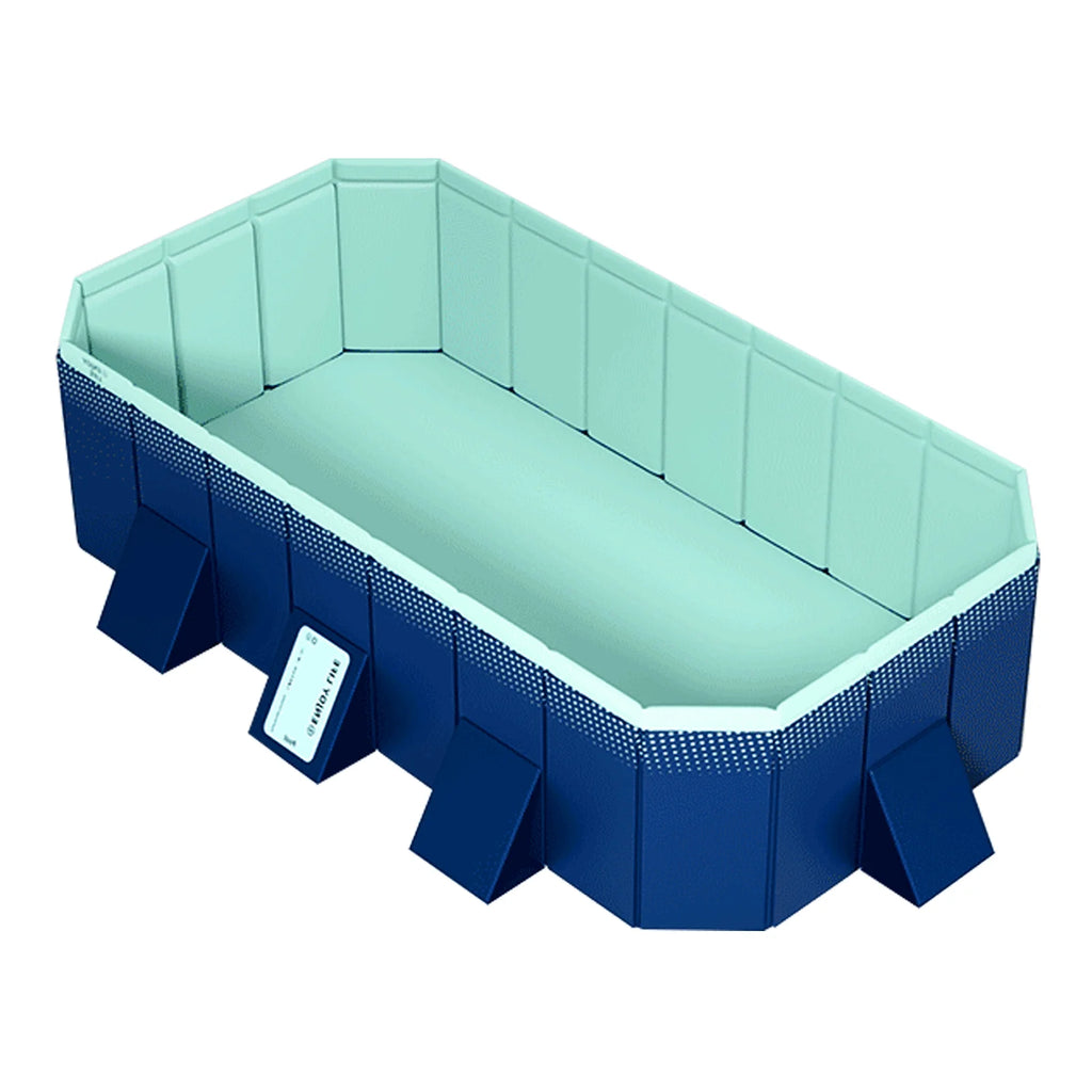 mwptoo Foldable Swimming Pool, Installation-free Portable Kids Swimming Pool,  Collapsible Inflatable-Free Large Pool, for Adult Puppy Garden Patio