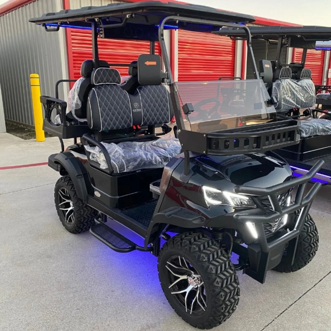 Revolution Outdoors Electron Charge 52V 150ah Loaded 4-Seater Battery Golf Cart for Outdoor